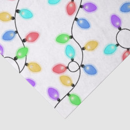 Colorful Christmas Lights  薄葉紙