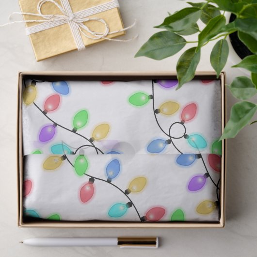 Colorful Christmas Lights  薄葉紙 (ギフト)