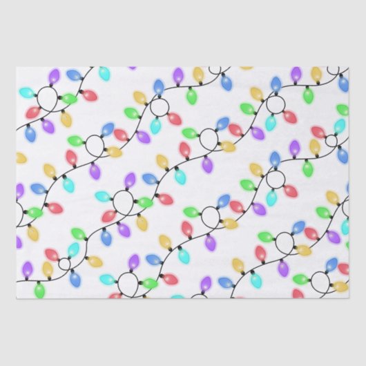 Colorful Christmas Lights  薄葉紙 (正面)
