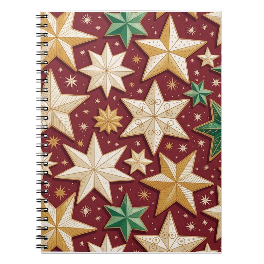 Colorful Christmas Notebook – Festive Winter Desig ノートブック (正面)