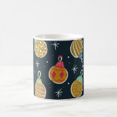 Colorful Christmas Ornament Pattern Mug コーヒーマグカップ (中央)