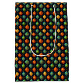 Colorful Christmas Ornaments ミディアムペーパーバッグ (裏面)