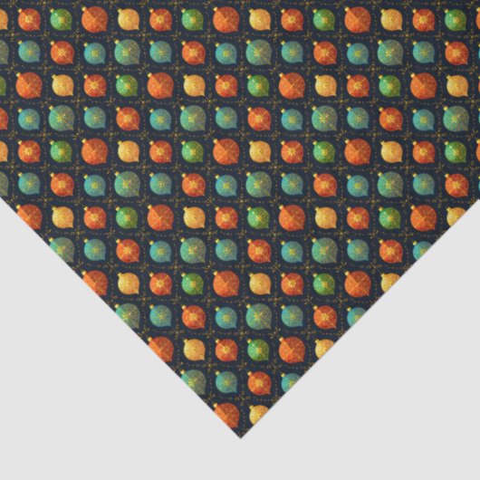 Colorful Christmas Ornaments 薄葉紙 (詳細)