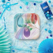 Colorful Christmas Ornaments Paper Plates ペーパープレート (パーティー)