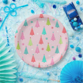Colorful Christmas Plates ペーパープレート (パーティー)