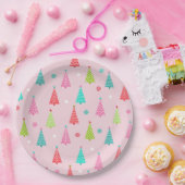Colorful Christmas Plates ペーパープレート (パーティー)