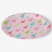 Colorful Christmas Plates ペーパープレート (アングル)