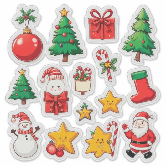 Colorful Christmas Set シール (正面)