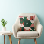 Colorful Christmas Themed Grid Of Holiday Icons クッション (椅子)