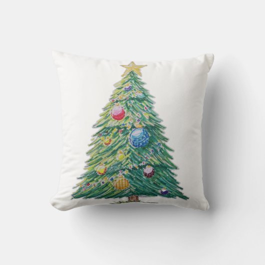 Colorful Christmas Tree クッション (正面)