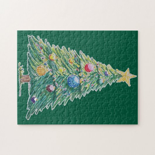 Colorful Christmas Tree ジグソーパズル (横)
