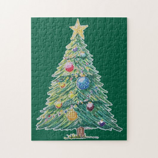 Colorful Christmas Tree ジグソーパズル (縦)