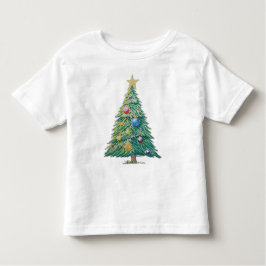 Colorful Christmas Tree トドラーTシャツ