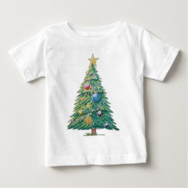 Colorful Christmas Tree ベビーTシャツ