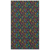 Colorful Christmas Tree Glow In Dark Forest テーブルクロス (正面)