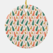 Colorful Christmas Tree Photo セラミックオーナメント (裏面)