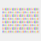 Colorful Christmas Tree Pop Art ラッピングペーパーシート (正面2)