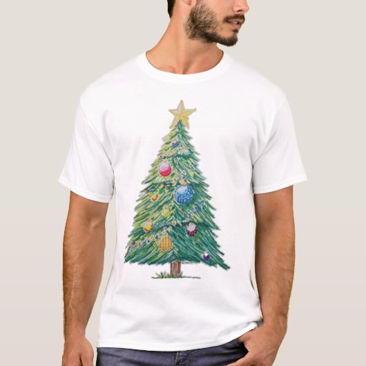 Colorful Christmas Tree Tシャツ (正面)