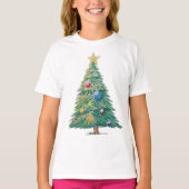 Colorful Christmas Tree Tシャツ (正面)