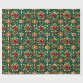 Colorful Christmas Vibe Festive Pattern ラッピングペーパー (フラット)