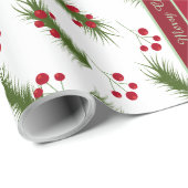 Colorful Christmas Wrapping Paper with Text ラッピングペーパー (ロールコーナー)