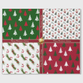 Colorful Christmas Wrapping Paper with Text ラッピングペーパー (フラット)