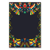 Colorful Cinco de Mayo Fiesta Spanish Wedding テーブルナンバー (裏面)