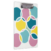 Colorful Circle Design – Fun Geometric Print クリップボード (右)