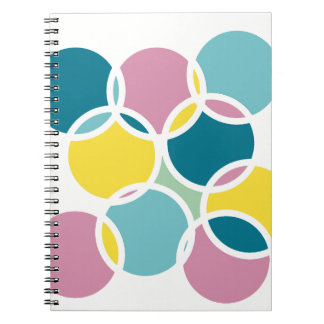 Colorful Circle Design – Fun Geometric Print ノートブック