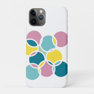 Colorful Circle Design – Fun Geometric Print iPhone 11 Proケース