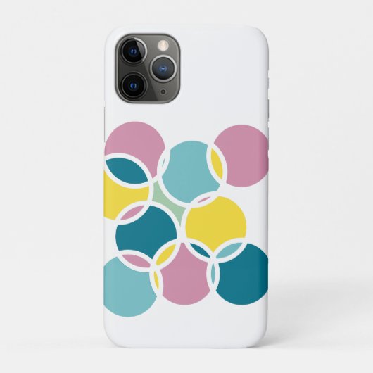 Colorful Circle Design – Fun Geometric Print Case-Mate iPhoneケース (裏)