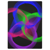 Colorful Circular Blend Geometric Clipboard クリップボード (裏面)