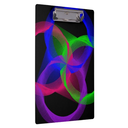 Colorful Circular Blend Geometric Clipboard クリップボード (右)