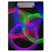 Colorful Circular Blend Geometric Clipboard クリップボード (正面)