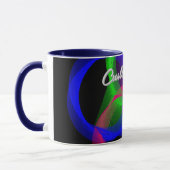 Colorful Circular Blend Geometric Coffee Mug マグカップ (左)