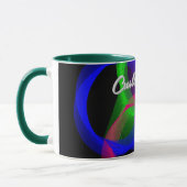 Colorful Circular Blend Geometric Coffee Mug マグカップ (左)