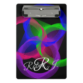 Colorful Circular Blend Geometric Mini Clipboard ミニクリップボード