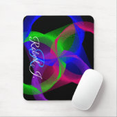 Colorful Circular Blend Geometric Mouse Pad マウスパッド (マウス)