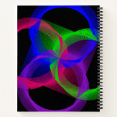 Colorful Circular Blend Geometric Spiral Notebook ノートブック (裏面)
