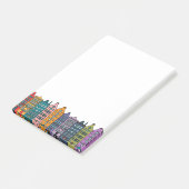 Colorful City Row Houses Post-it® Notes  ポストイット (アングル)