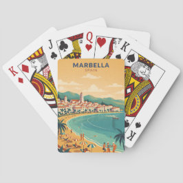 Colorful Classic Marbella Spain Travel Elegant Art トランプ