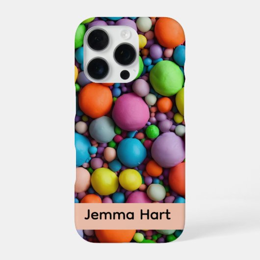 Colorful Clay Phone Case iPhoneケース (裏面)