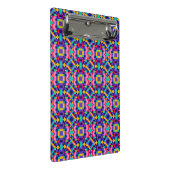 Colorful clipboard features a vibrant geometric  ミニクリップボード (アングル)