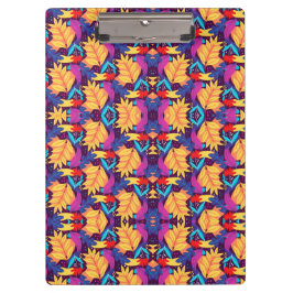 Colorful clipboard with vibrant geometric  クリップボード