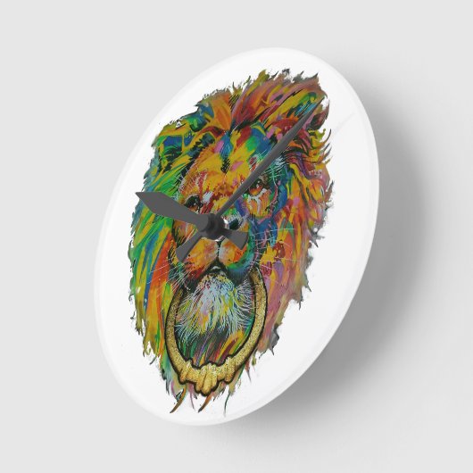 Colorful Clock ラウンド壁時計 (傾斜)