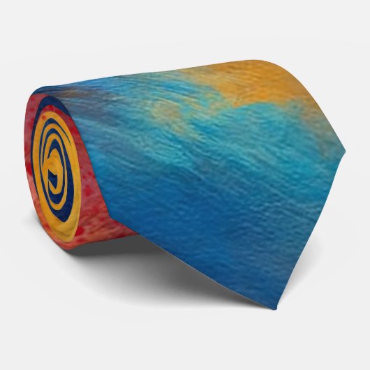 Colorful Clouds in Motion ネクタイ (ロール)