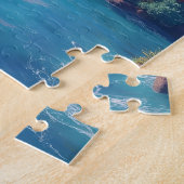 Colorful coastal inlet morning ジグソーパズル (側面)