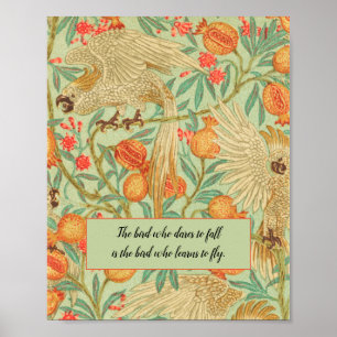 Colorful Cockatoo Vintage Bird Poster ポスター