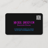 Colorful Cocktail Drink | Skull 名刺 (裏面)