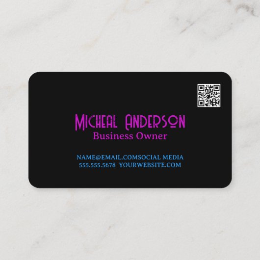 Colorful Cocktail Drink | Skull 名刺 (裏面)